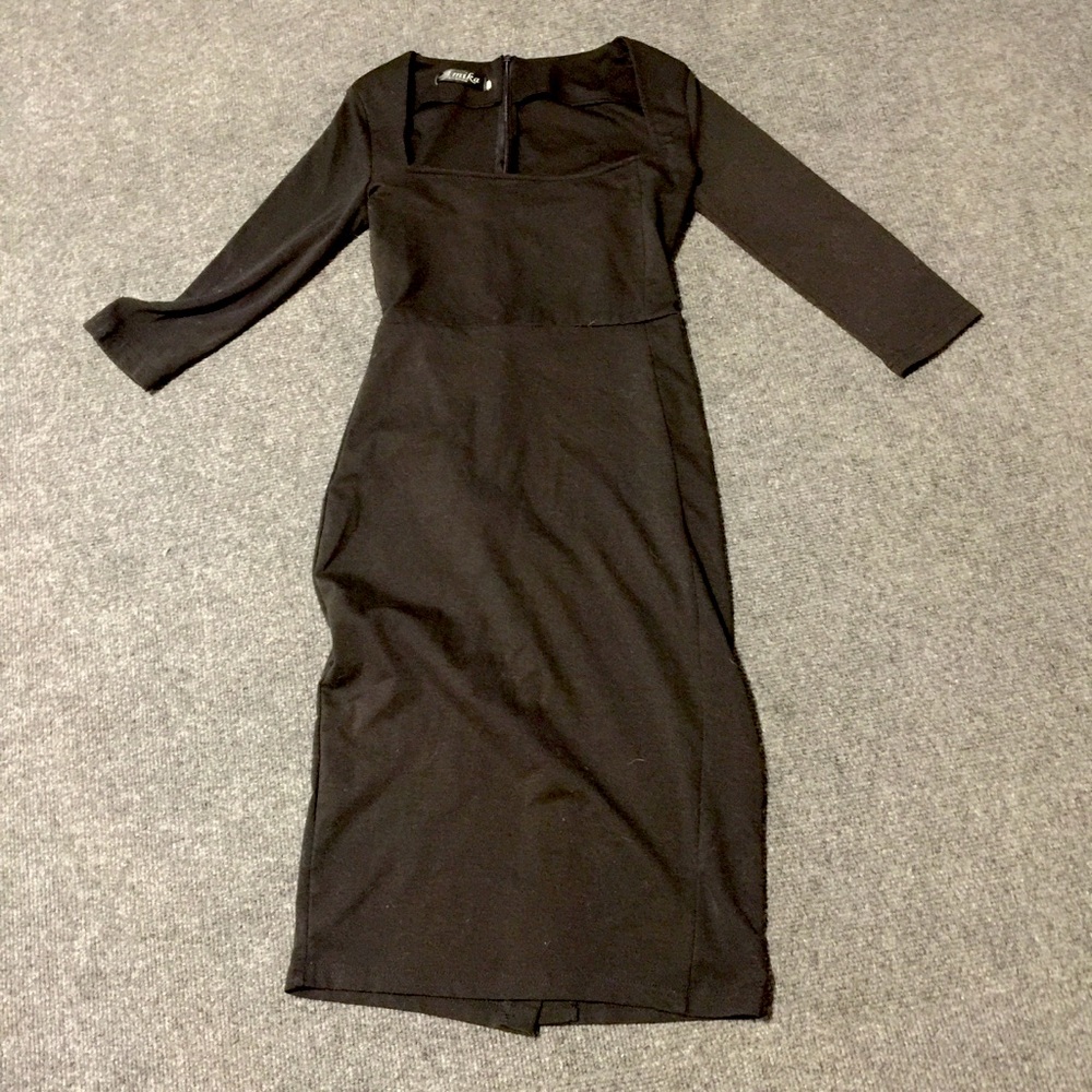 Square Neck LBD | Amika Fashion